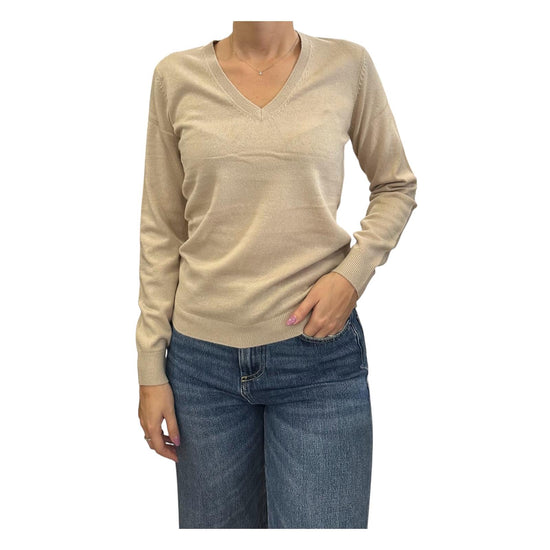 Maglione scollo a V Crema 97621 045 CAVALIERI MILANO 