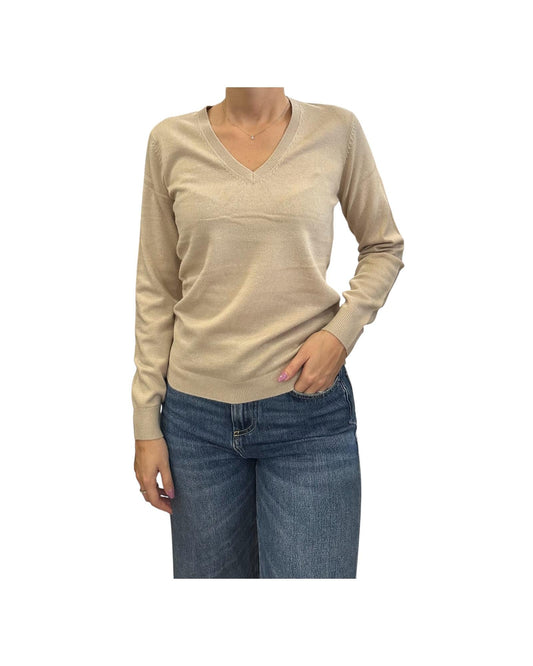 Maglione scollo a V Crema 97621 045 CAVALIERI MILANO 