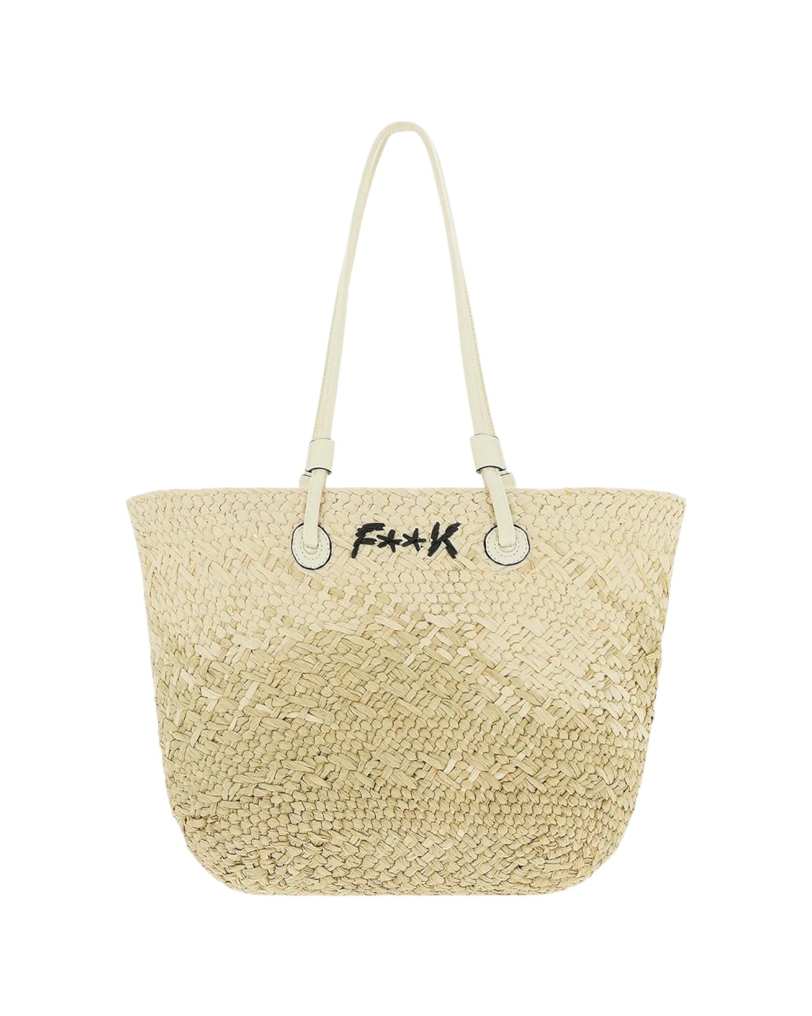 Basket Beachbag Donna Beige A058BG BEIGE F**K 