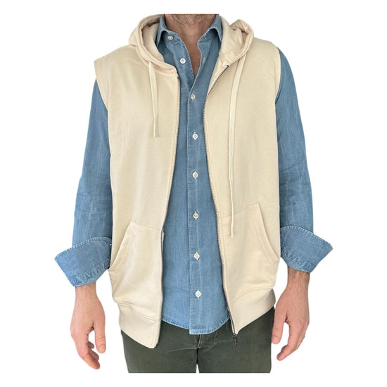 Gilet con cappuccio beige 503 BEIGE RE.VI.VAL 