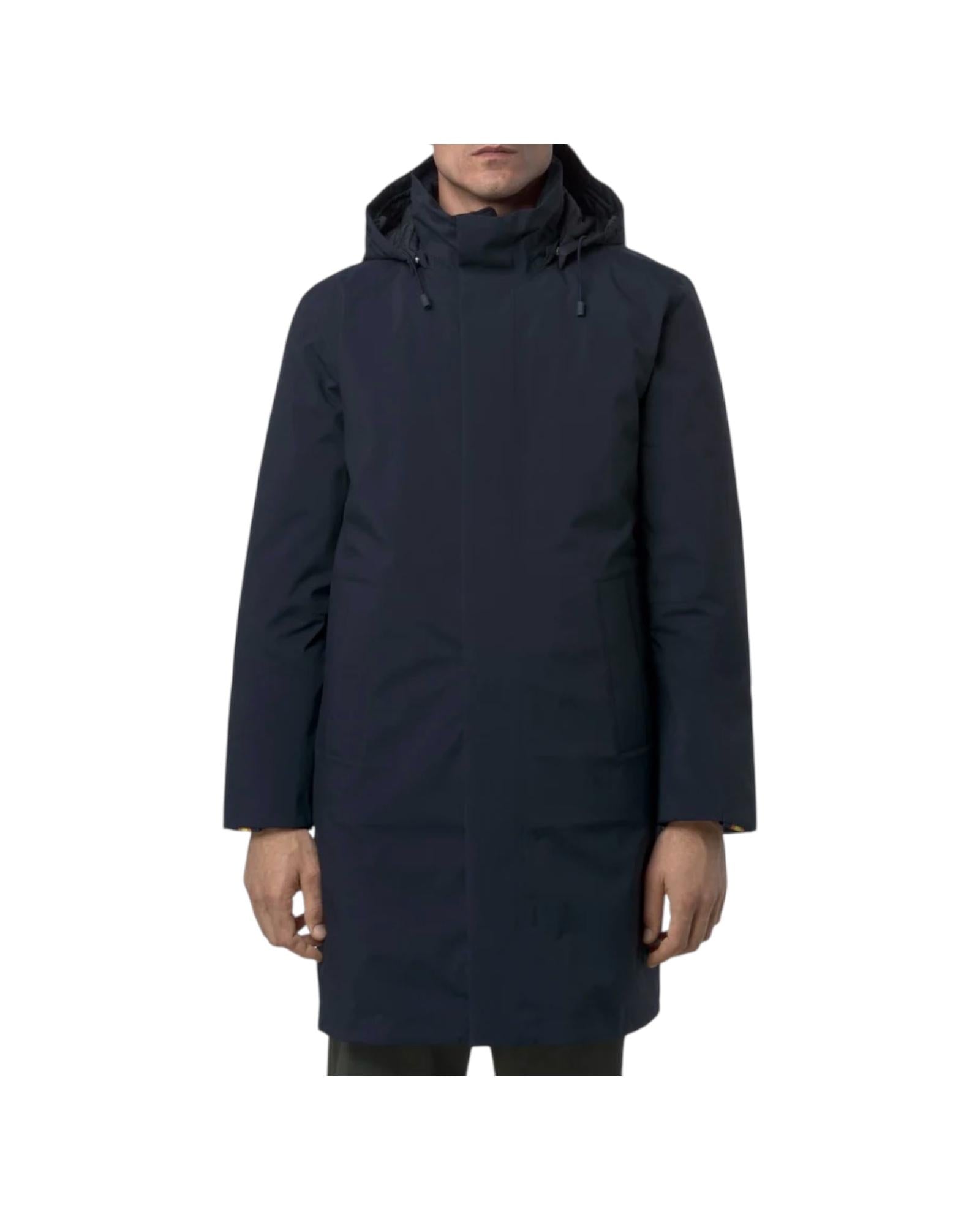 Giacca Thomal lunga da uomo Navy K7136IW AR0 K-way 