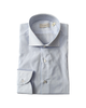 Camicia classica Uomo righe celeste