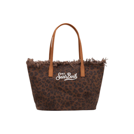 City Bag in canvas Dark Leopard CBMF001 00588L MC2 SAINT BARTH 