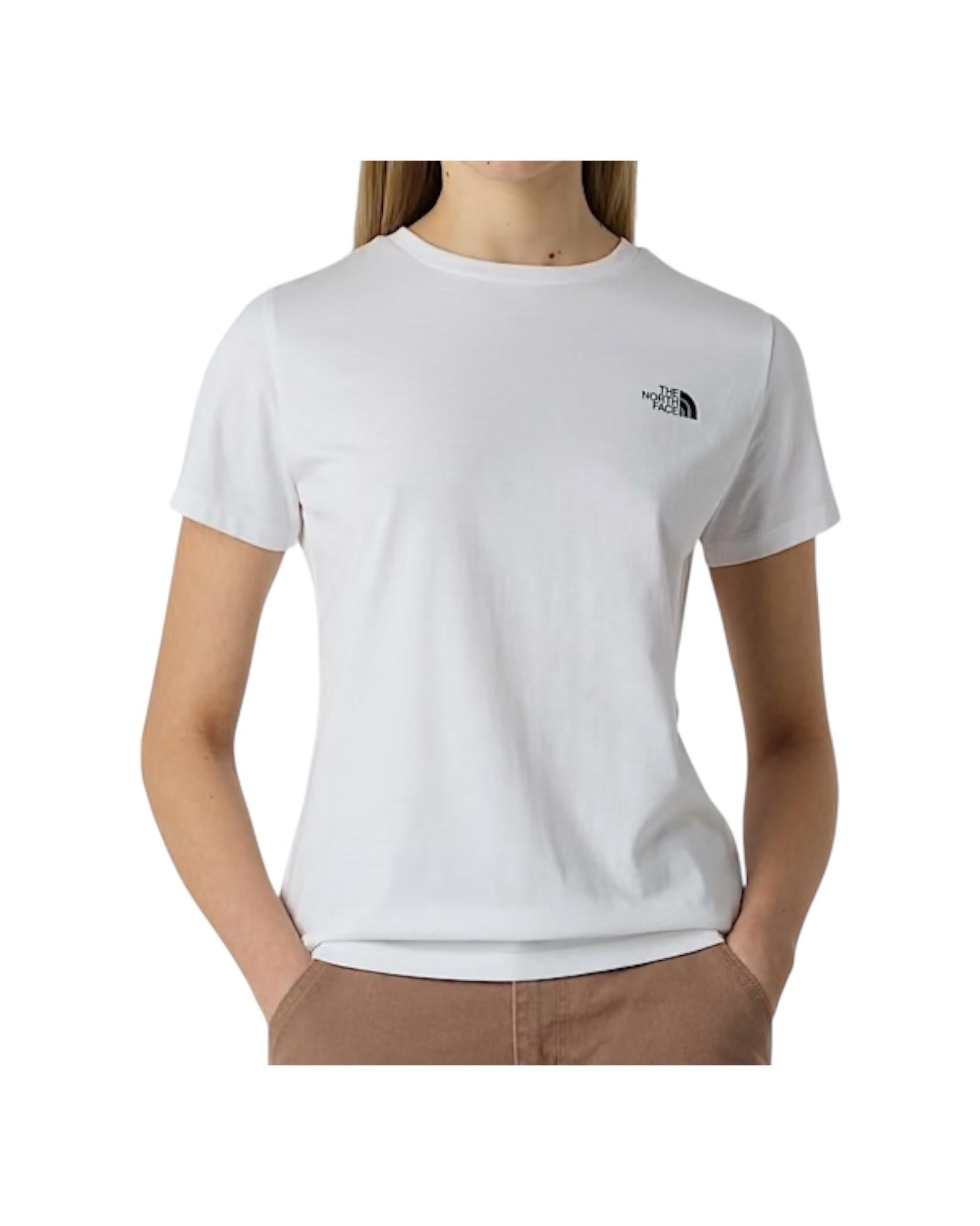 T-shirt Simple Dome White Donna NF0A87NH WHITE THE NORTH FACE 