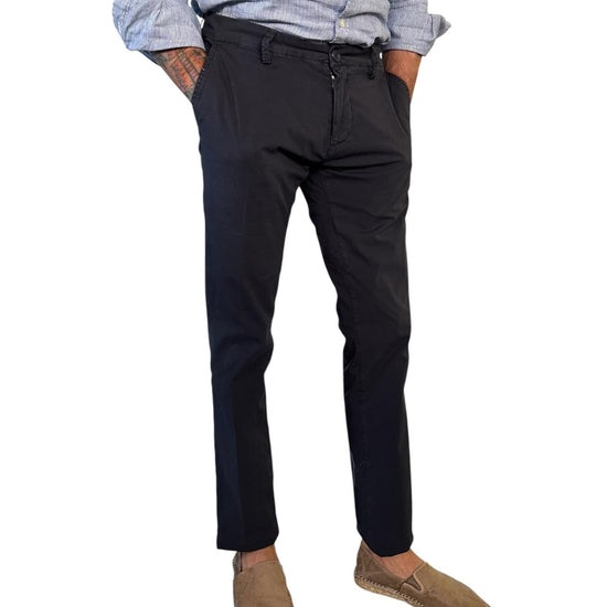 Pantalone Carnaby Popeline Dark navy 001 CARNABY POPELINE DARK NAVY MODFITTERS 