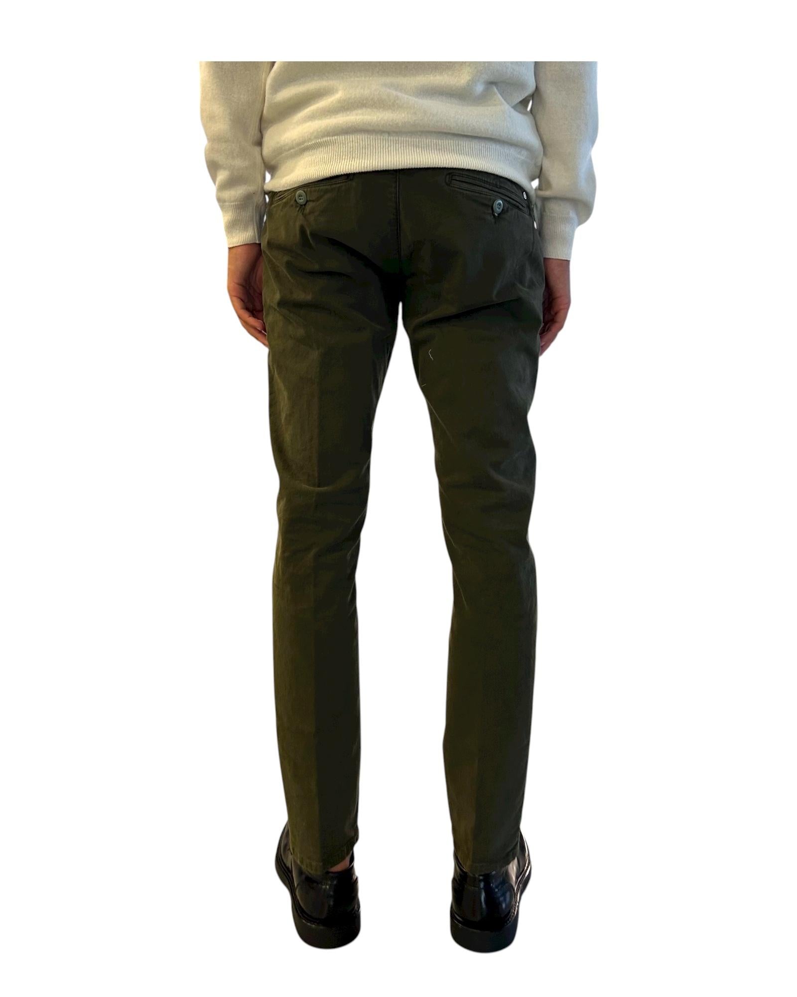 Pantalone Soho Gabardina Army 052 SOHO GABARDINA ARMY MODFITTERS 