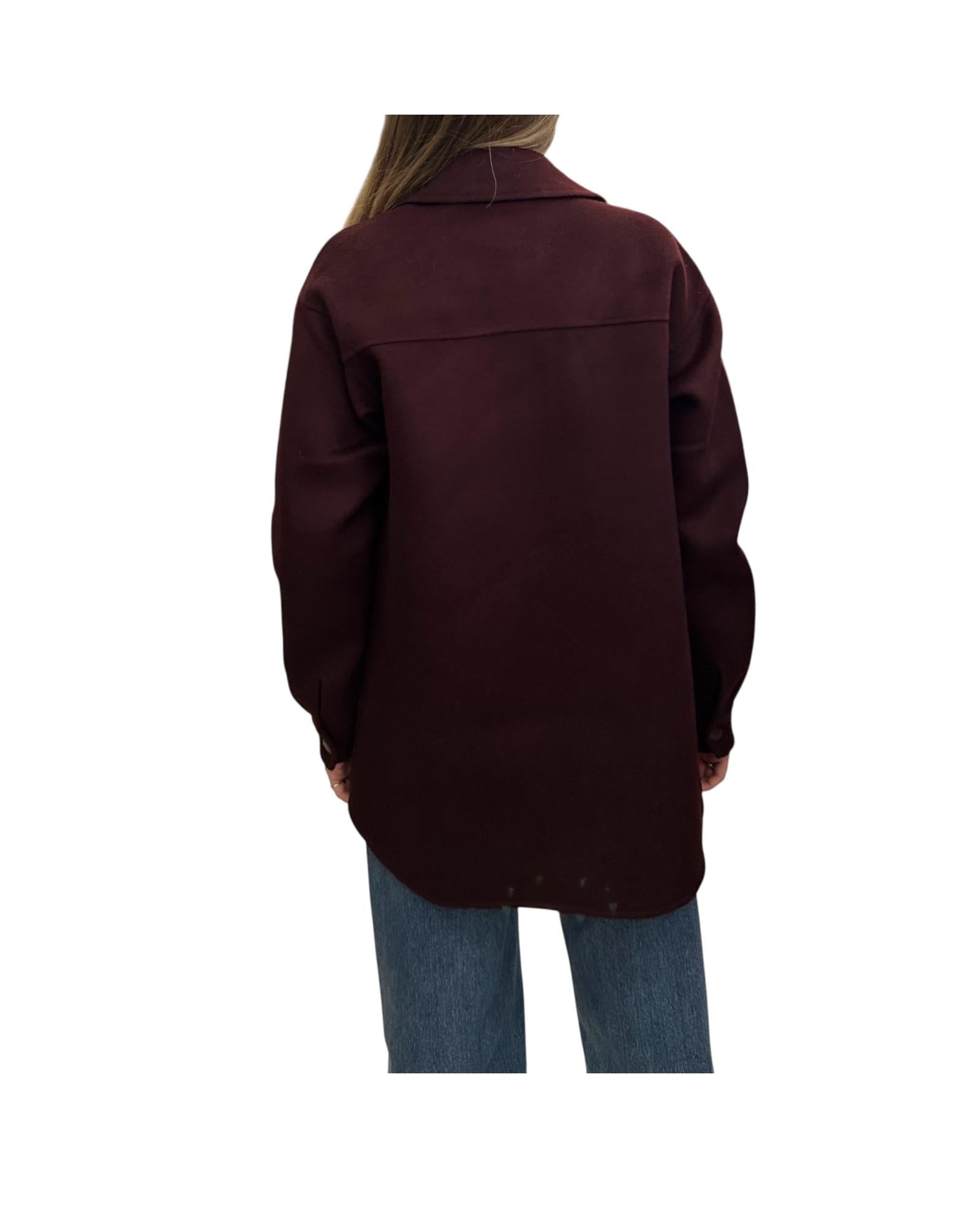 Giacca Chantel in tweed di lana Burgundy CNH002 0007I MC2 SAINT BARTH 