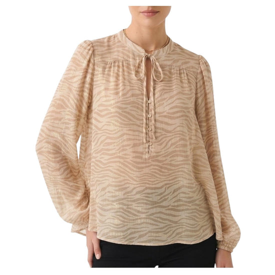 Camicia in misto seta Lurex Zebrata HRP001 02179L MC2 SAINT BARTH 