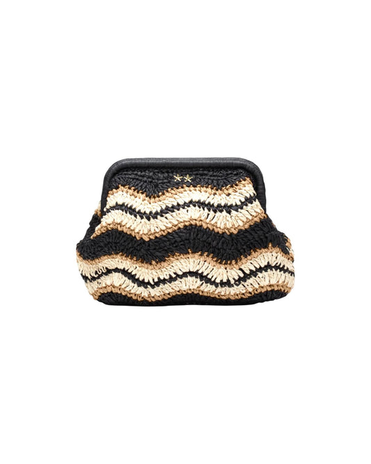 Clutch Bag in paglia Black SW0065 BLACK F**K 