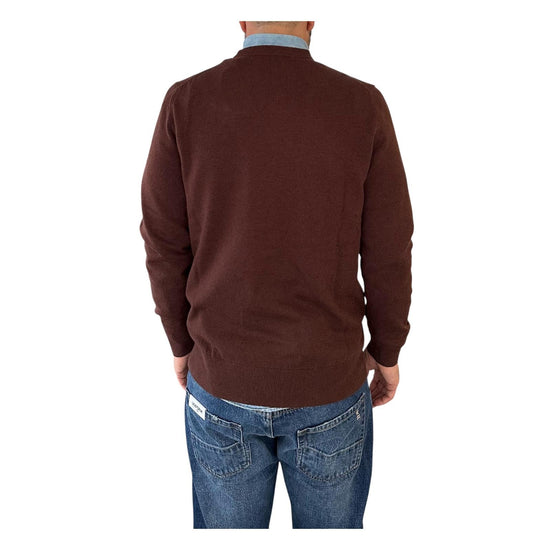 Maglione girocollo con ricamo Levateje er vino HER0024 03400I MC2 SAINT BARTH 