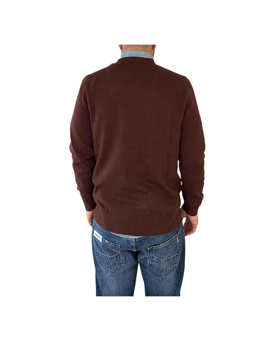 Maglione girocollo con ricamo Levateje er vino HER0024 03400I MC2 SAINT BARTH 