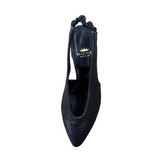 Slingback laminato Nero 181 21 INTAGLIATO NERO NICHE 