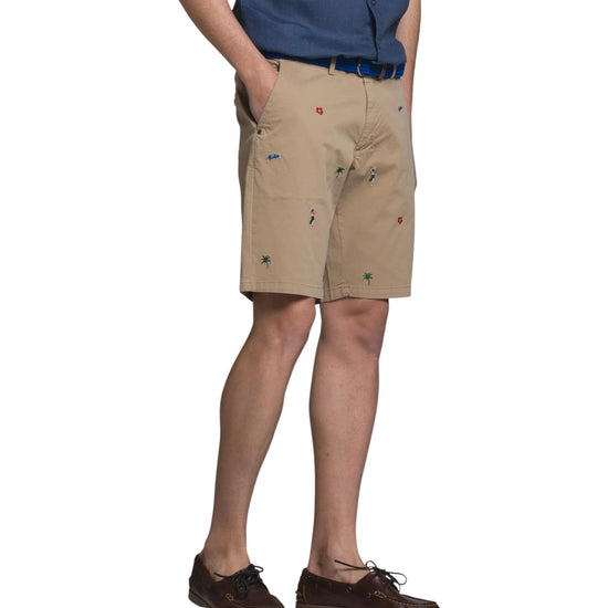 Bermuda Beige con ricamo all over REYALOHA GABC51 IMPURE 