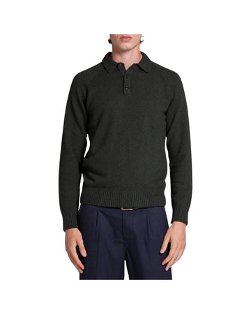 Polo in lana Dark green COLIN WN8C04 IMPURE 