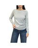 Maglia scollo barchetta in cashmere Grigio chiaro