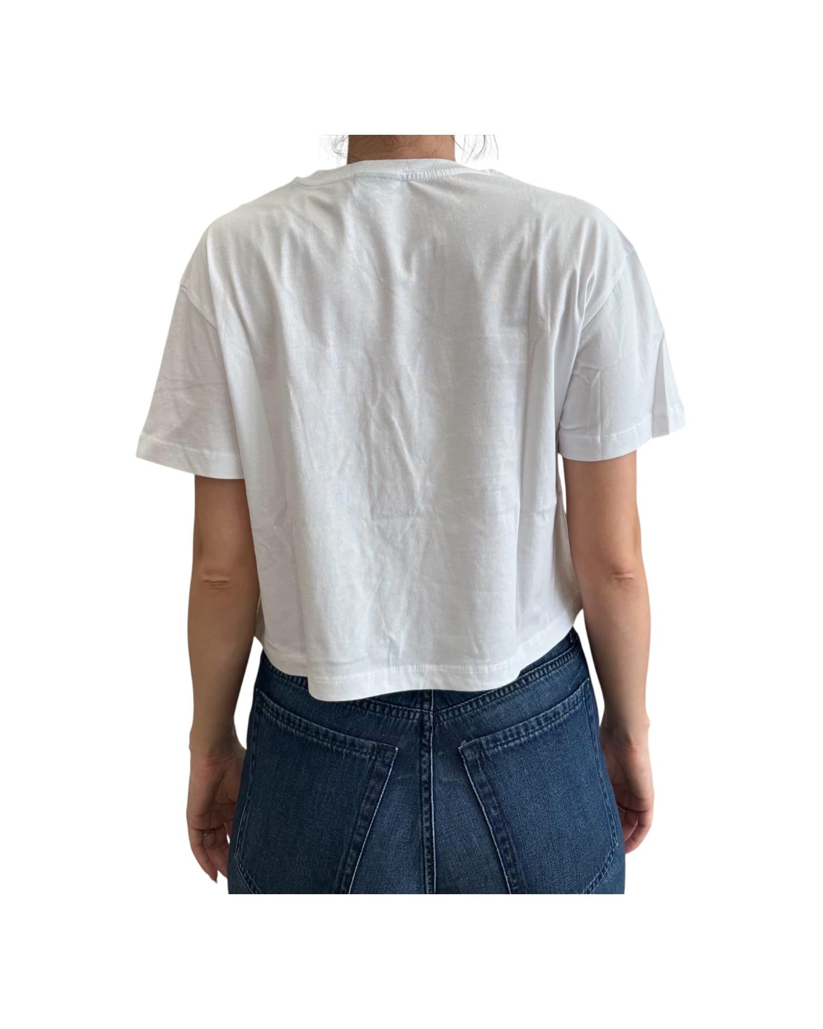 T-shirt crop Gilma bianco GILMA 00000 SAVE THE DUCK 