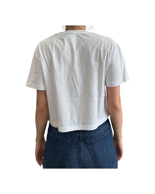 T-shirt crop Gilma bianco GILMA 00000 SAVE THE DUCK 