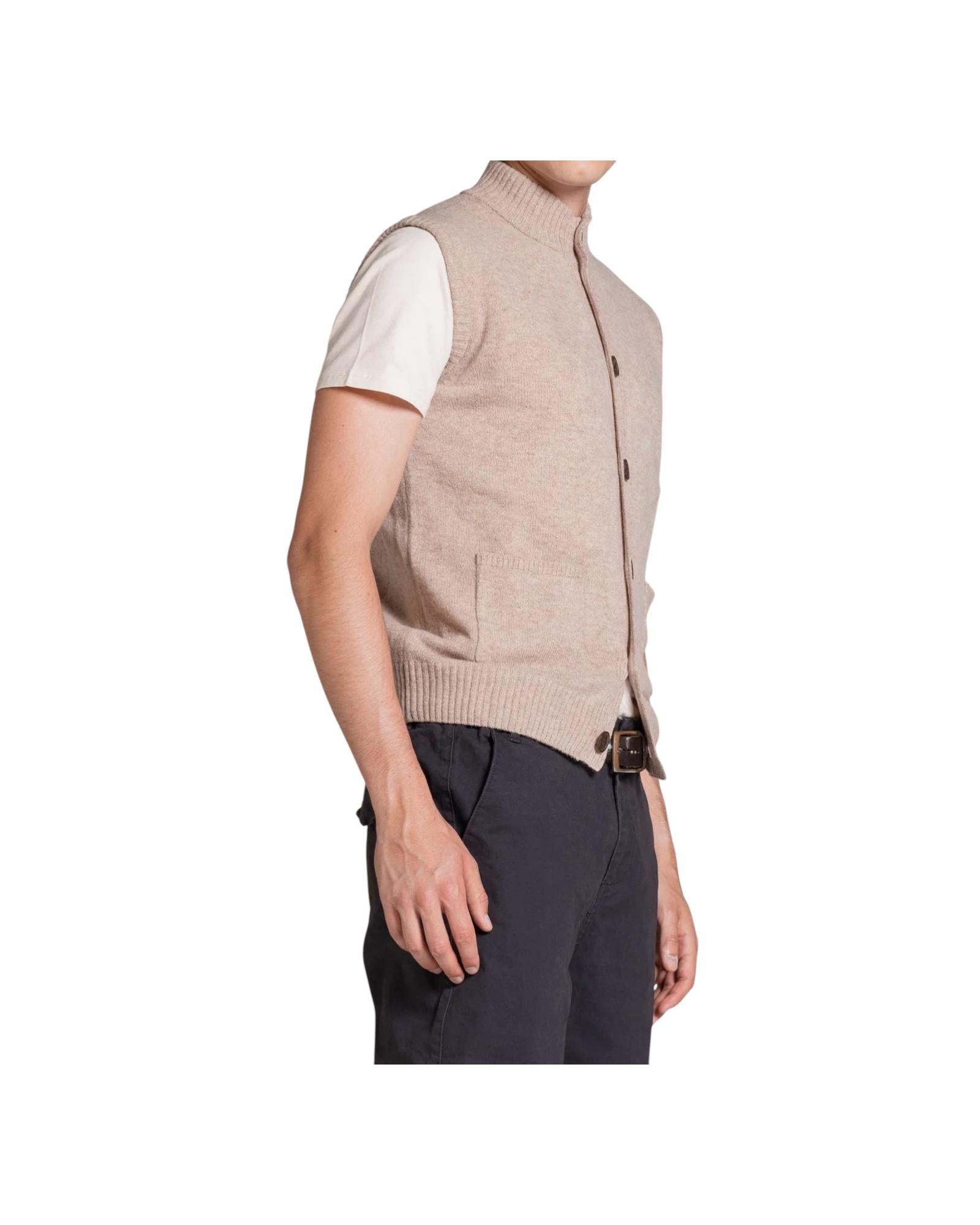 Cardigan Lite misto lana Beige LITE WN8C92 IMPURE
