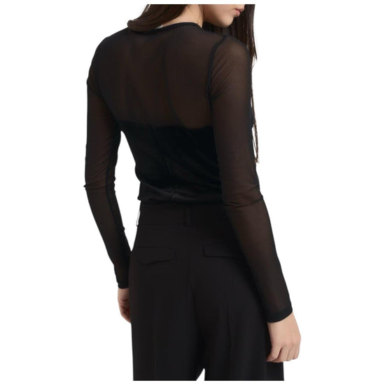 Body semitrasparente Nero TF0391 NERO VICOLO 