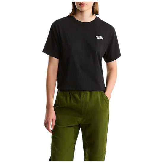 T-shirt evolution simple dome cropped relaxed Black W EVO SD RELAXED BLACK THE NORTH FACE 