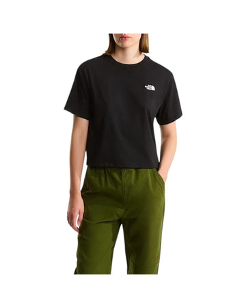 T-shirt evolution simple dome cropped relaxed Black W EVO SD RELAXED BLACK THE NORTH FACE 