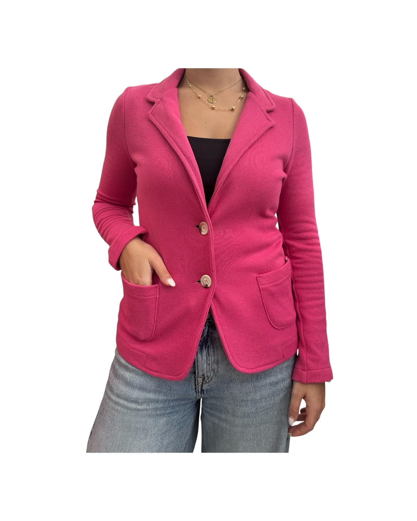Blazer in cotone Fuxia GIACCA COTONE FUXIA SUSAN DI