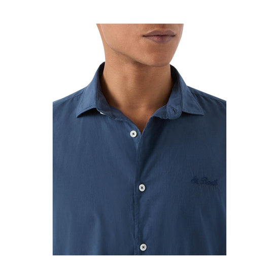 Camicia Chemise in cotone voile blu navy LCM0001 00097L MC2 SAINT BARTH 