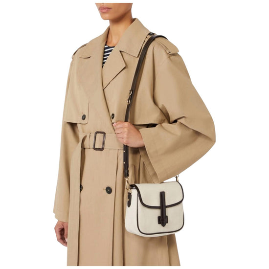 Borsa a tracolla piccola in canvas e pelle Corda AGAP 001 MAX MARA WEEKEND 