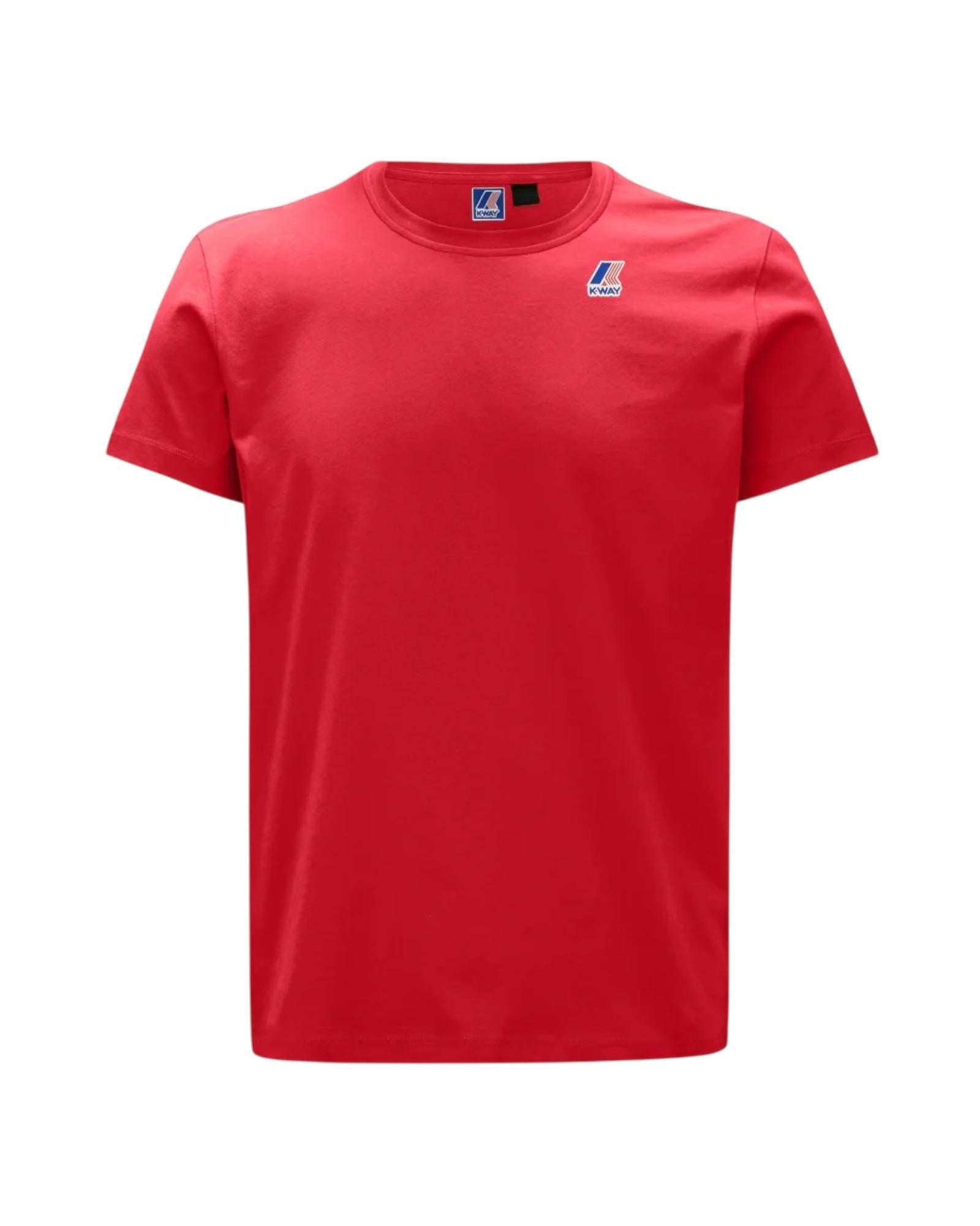 T-shirt Le Vrai Edouard, red jasper. K007JE0 703 K-way 