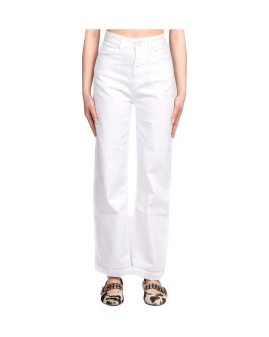 Jeans a palazzo Bianco DD5139 NATURALE VICOLO 