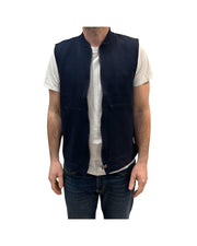 Gilet in cotone Blu