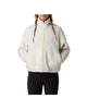 Giacca in pile Yumiori Off-Peak con cerniera integrale da donna White dune