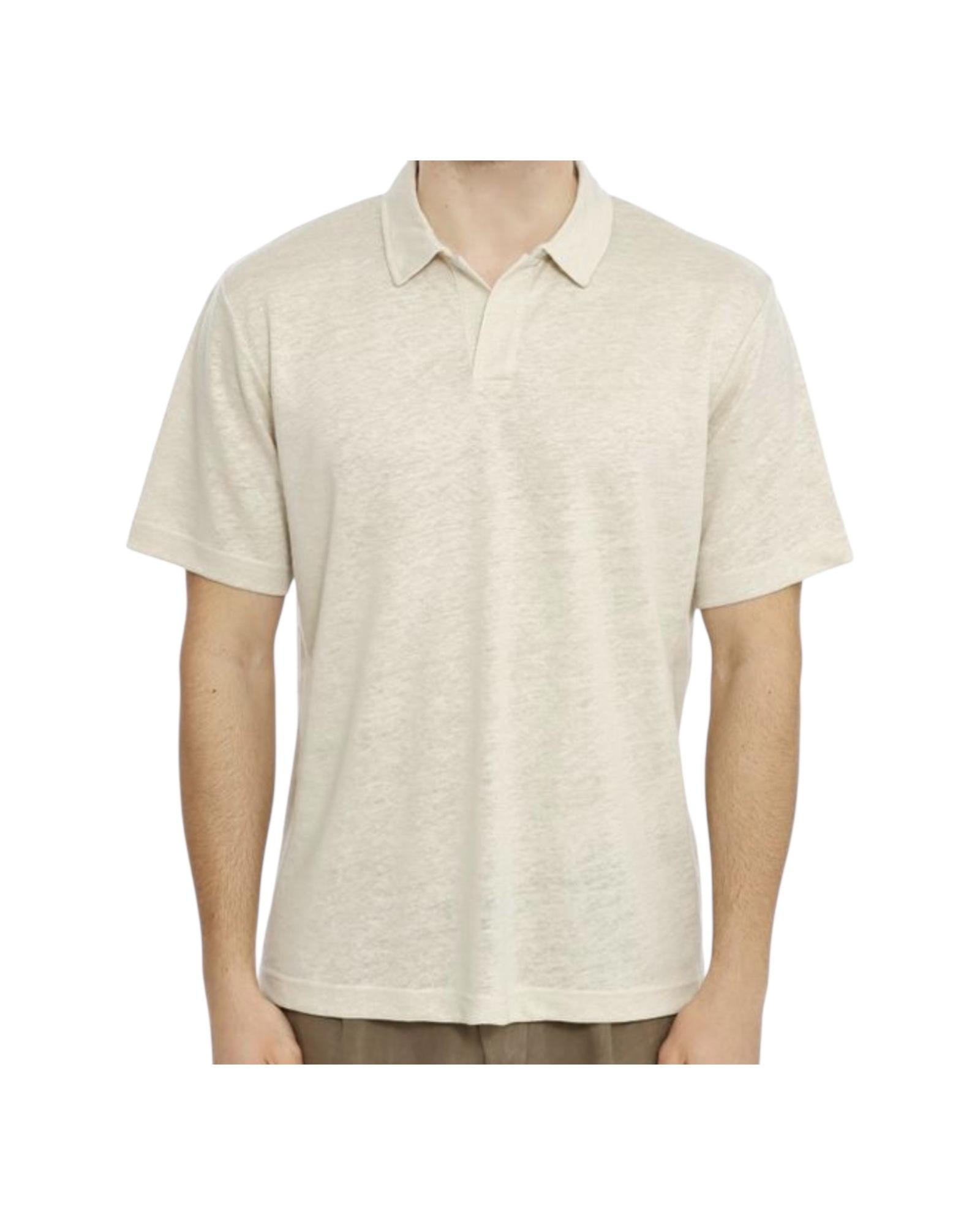 Polo in lino Grain FRS0001 00121H MC2 SAINT BARTH