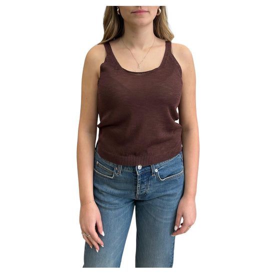Canotta in maglia Cioccolato F02O0239 CIOCCOLATO PHILIA LOFT 