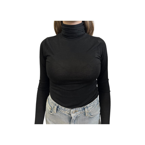 Maglia Lurex collo alto e manica lunga Nero ARABELLE LUREX 90 CHS 