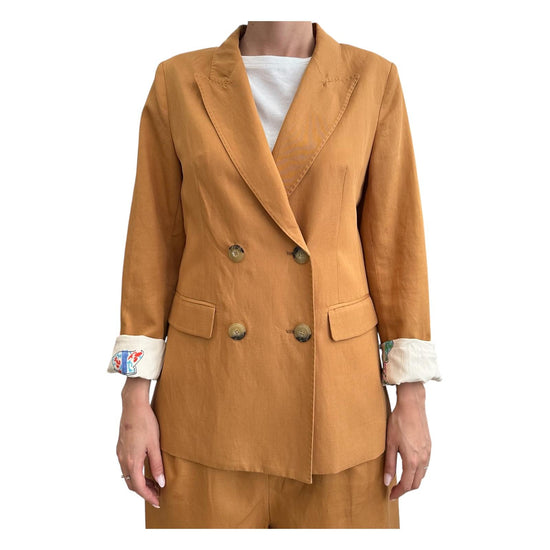 Blazer Doppio Petto Cognac SI95 0040 SINCE'RE PARIS 