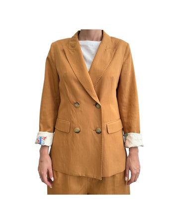 Blazer Doppio Petto Cognac SI95 0040 SINCE'RE PARIS 