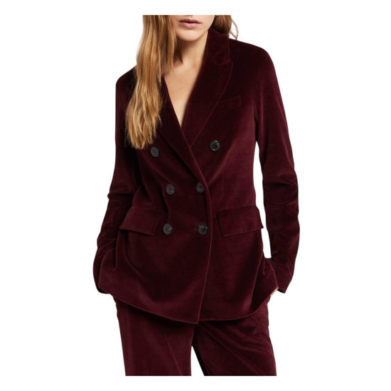 Giacca Doppiopetto velluto Rouge noir CHX DG6157 ROUGE NOIR OTTOD'AME 