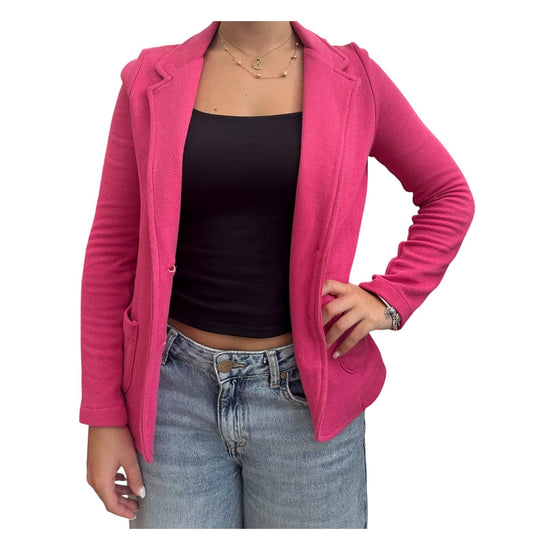 Blazer in cotone Fuxia GIACCA COTONE FUXIA SUSAN DI 
