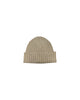 Cappello in cashmere a costine Brown