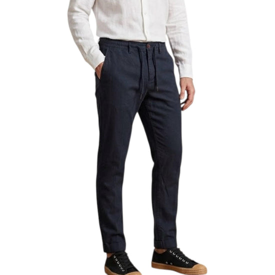 Pantalone Bristol misto lino Dark navy 019 BRISTOL MISTO LINO OLD DARK NAVY MODFITTERS 