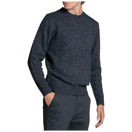 Maglione in moulinè Navy DUKE WN7C01 IMPURE 