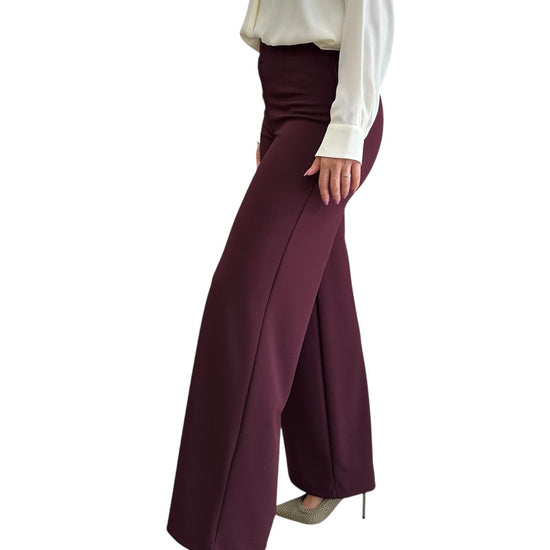 Pantalone a palazzo Bordeaux TF0356 BORDEAUX VICOLO 