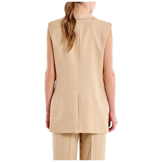 Gilet Smanicato Beige TAB0243 BEIGE VICOLO 