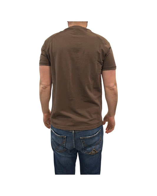 T-shirt Uomo Salem Raglan Piquet Brown 1006 03 BROWN BL'KER 