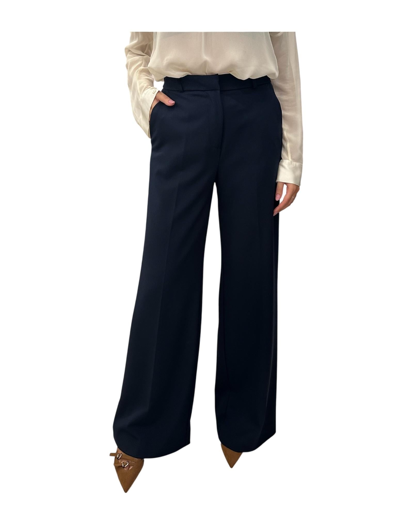 Pantalone a palazzo Blu PCB P032 004 haveone