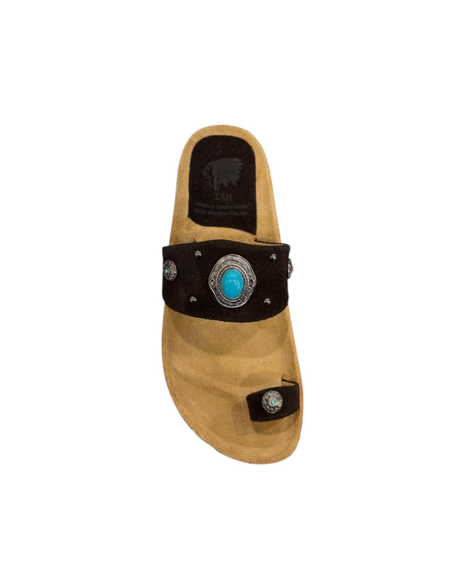 Sandalo Brahma Suede Testa di moro BRAHMA SUEDE TESTA DI MORO TAJI 