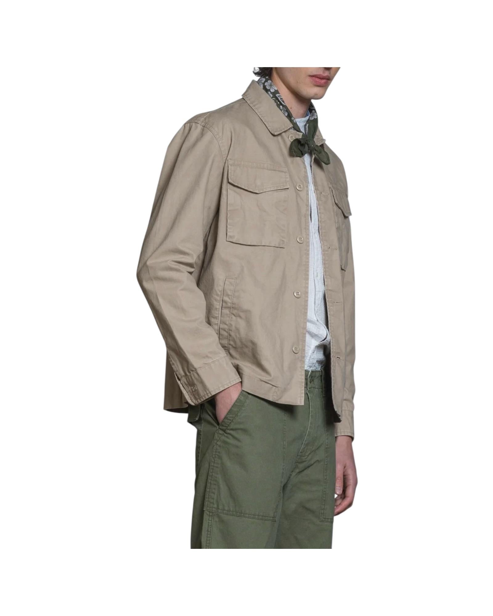 Overshirt in cotone Wash desert GATOR SLBC68 IMPURE