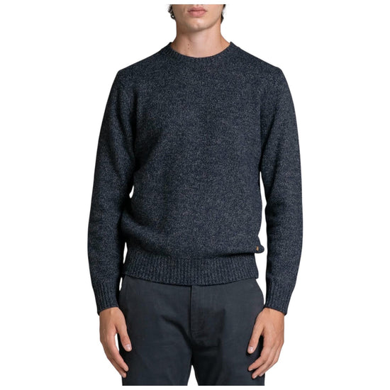 Maglione in moulinè Navy DUKE WN7C01 IMPURE 