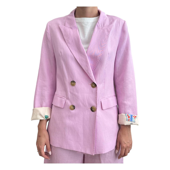 Blazer Doppio Petto Pink SI95 0004 Since're Paris 